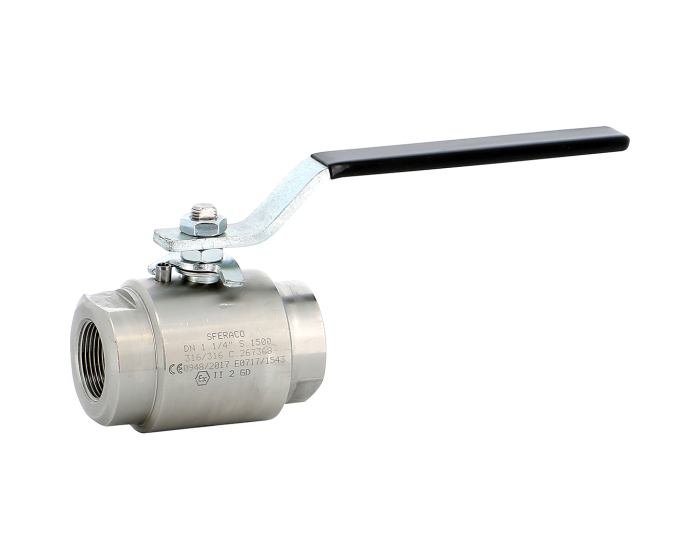 Stainless steel ball valve 735 2-piece body Forged 1500lbs